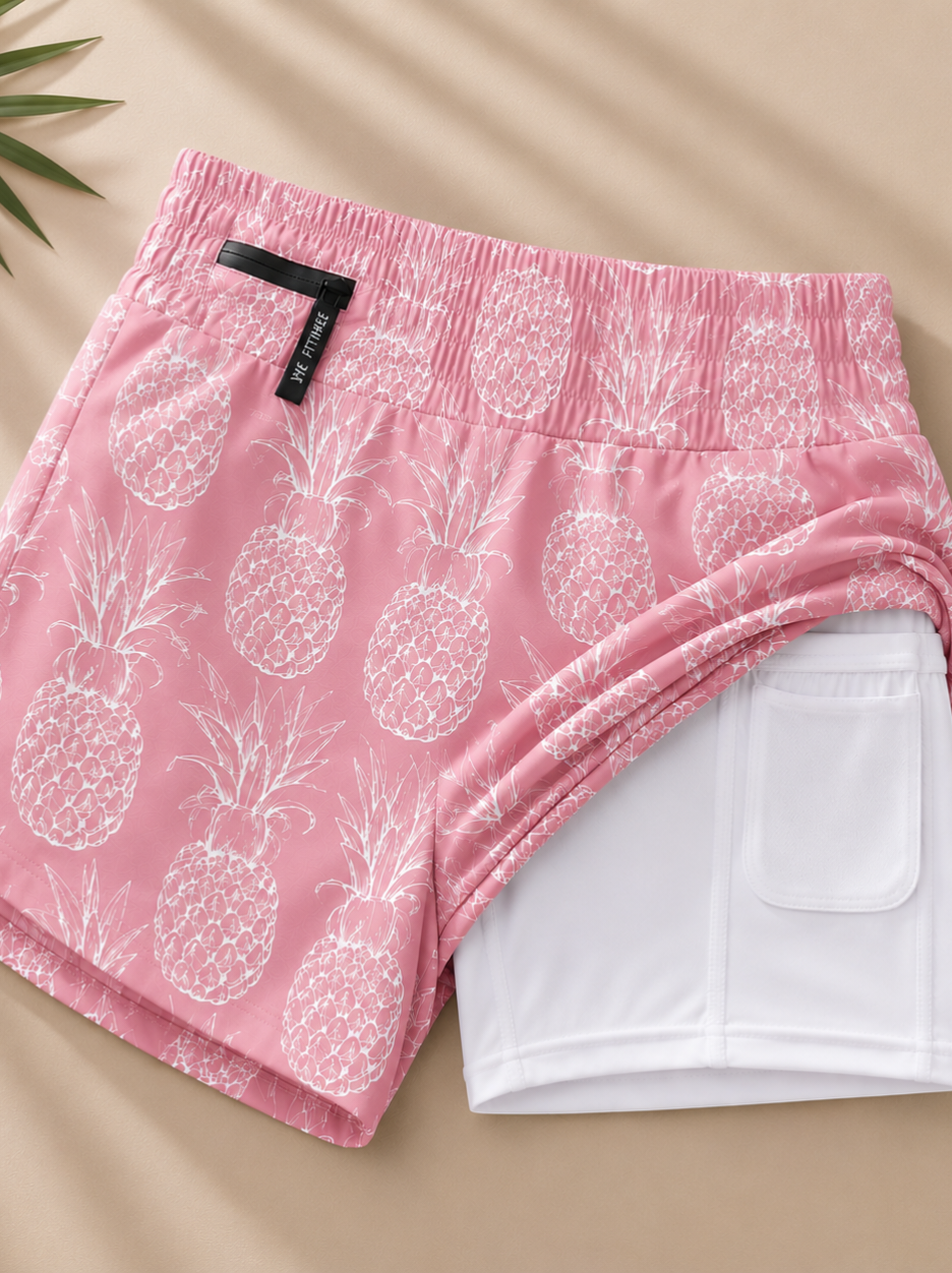 Women Double Layer Shorts