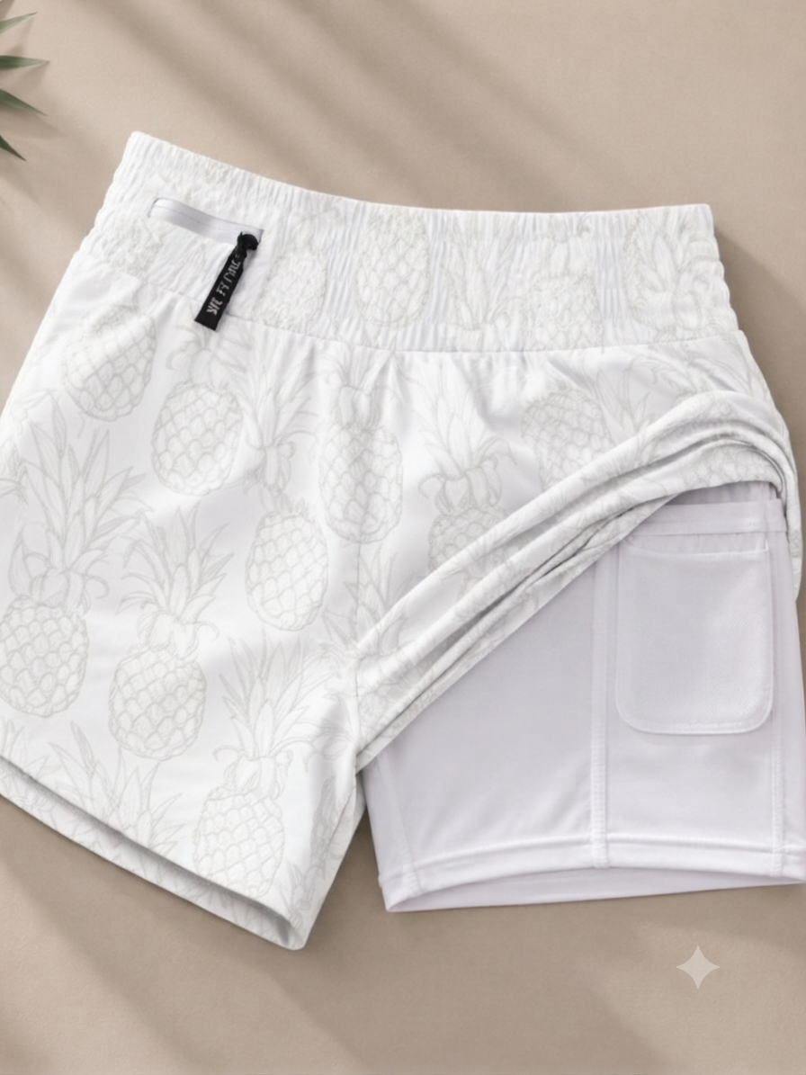 Women Double Layer Shorts