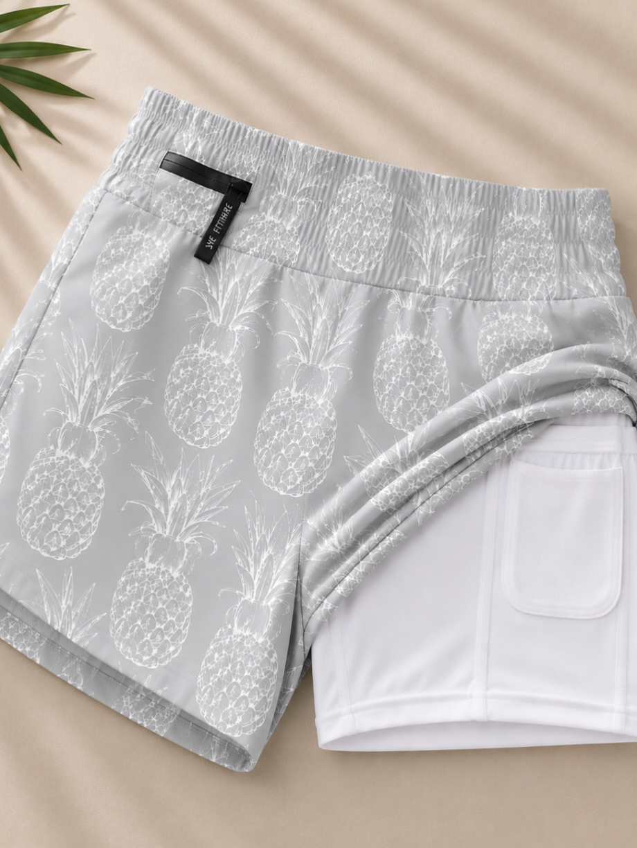 Women Double Layer Shorts