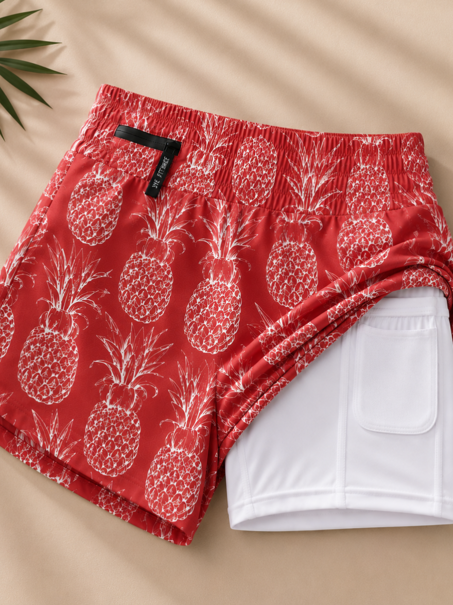 Women Double Layer Shorts